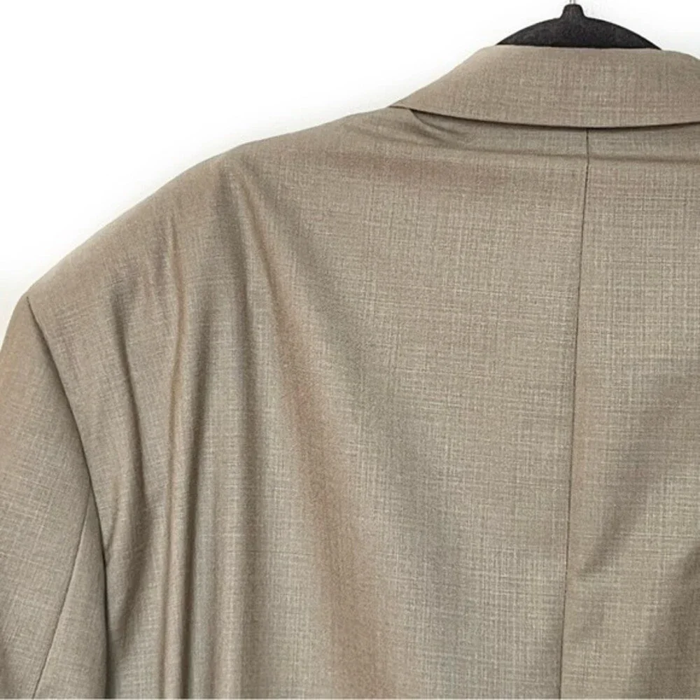 RALPH LAUREN SILK WOOL BLEND TAN BLAZER MENS SIZE XL